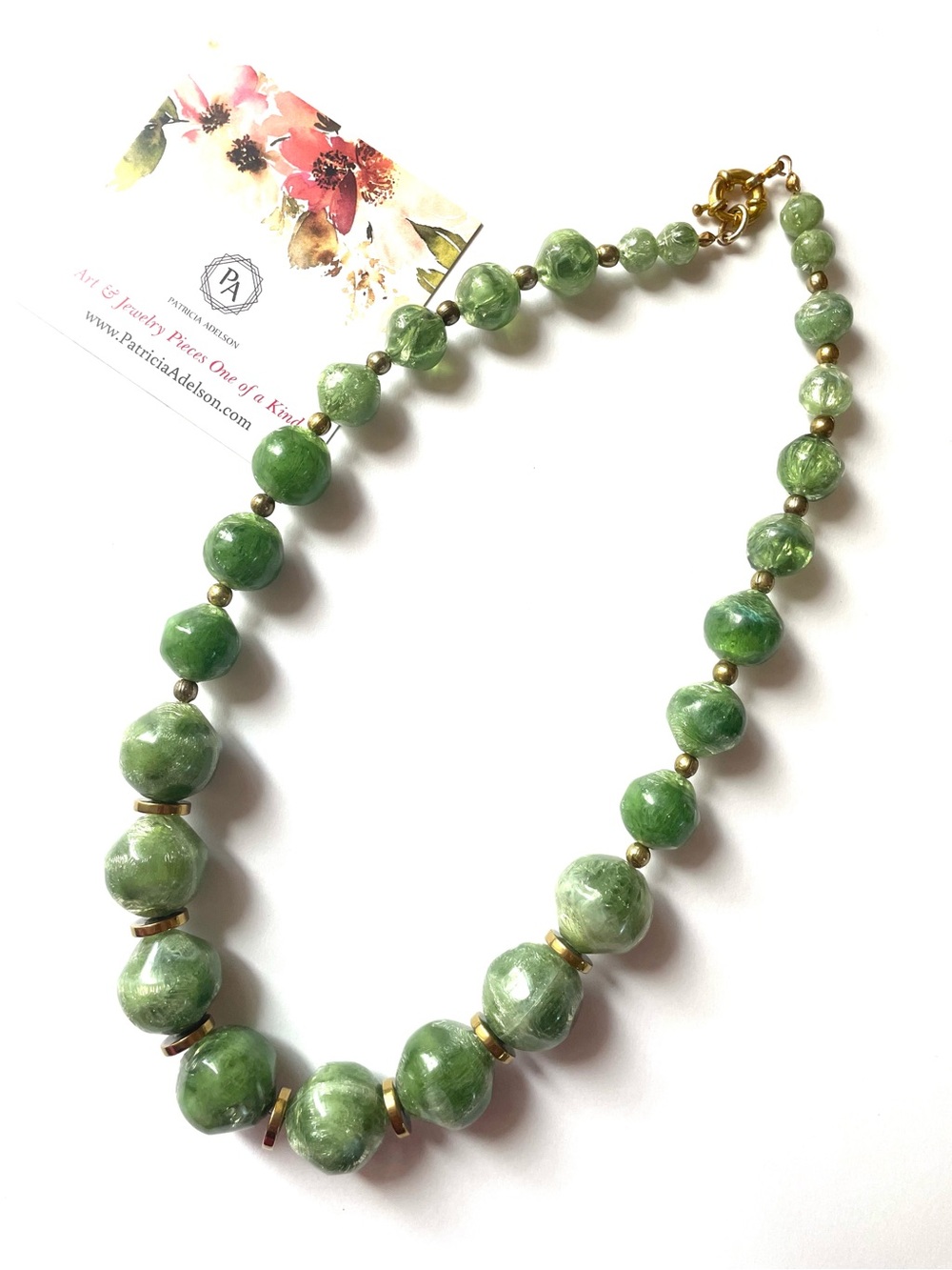 Green Beaded Necklace